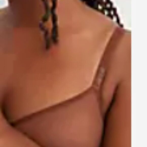 SMOOTHEZ by Aerie Mesh Unlined Bra Balconette Brown NWT - Picture 7 of 9